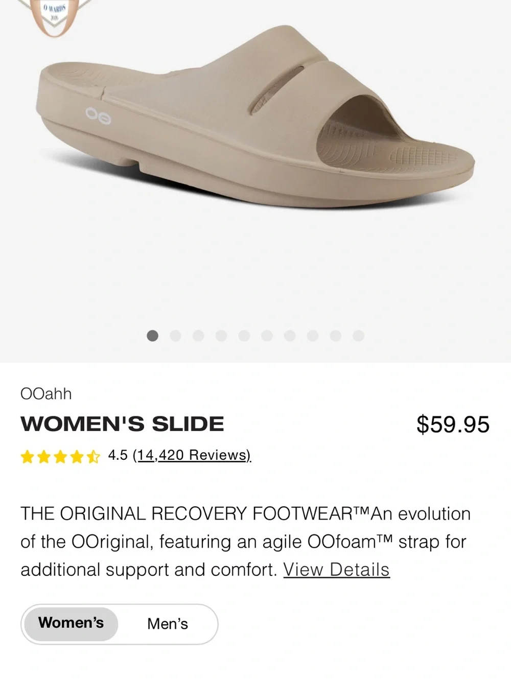 OOFOS ooahh recovery